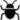 black bug icon in white background